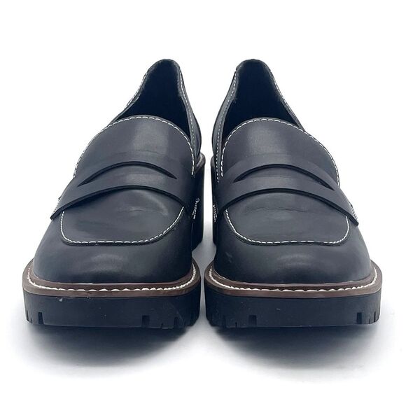 Blondo Waterproof Dulce Platform Loafer Black Leather Lug Sole Shoes Size 10 - Picture 8 of 16